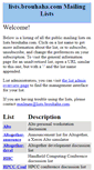 Mobile Screenshot of lists.brouhaha.com